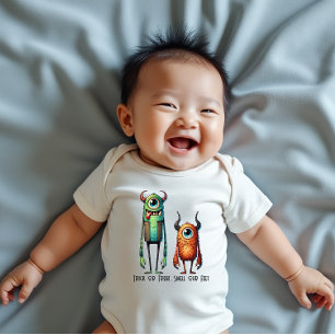 Smell Our Feet Monster Buddies T-Shirt Baby Bodysuit