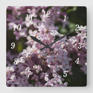 Smell That Lilac Wall Clock