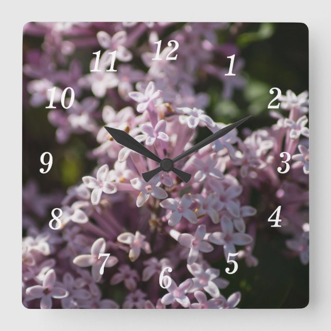 Smell That Lilac Wall Clock (Front)