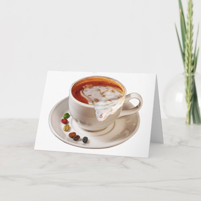 Smell the Coffee Birthday Card (Front)