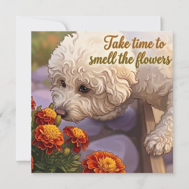 Smell the Flowers Card (Front)