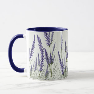 Smell the lavender. Beautiful lavender flowers Mug