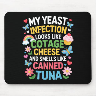 Smells Like Canned Tuna Inappropriate Humor Saying Mouse Pad
