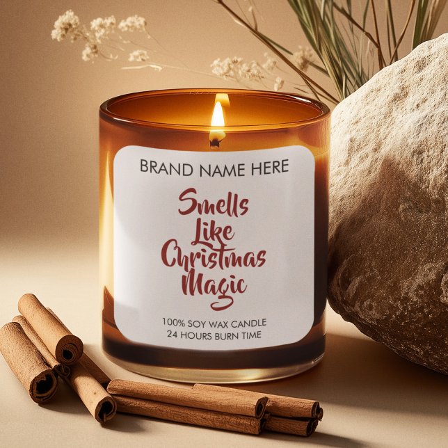 Smells Like Christmas Magic Candle Labels (Creator Uploaded)