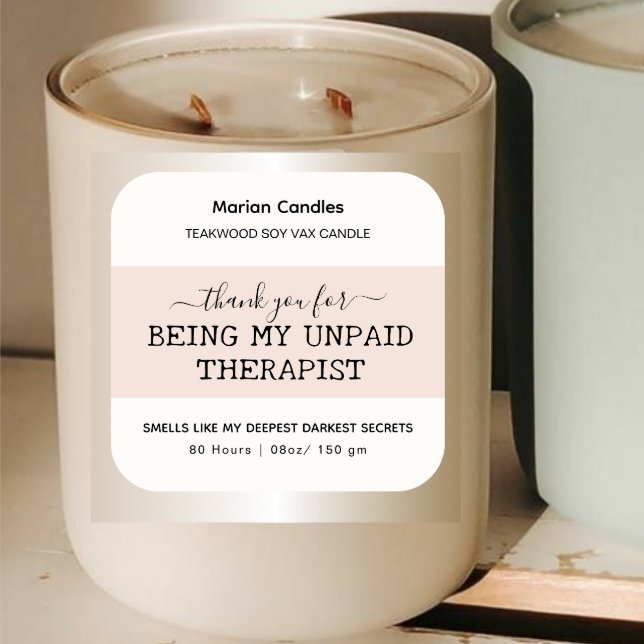 Smells Like Funny Candle Label  (Creator Uploaded)