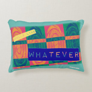 Smells Like Whatever Fun Nineties Sarcastic Humou Decorative Cushion