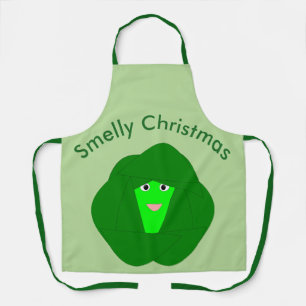 Smelly Christmas Brussels Sprout Custom Apron