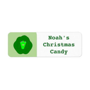 Smelly Christmas Brussels Sprout Custom Food Label Return Address Label