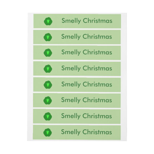 Smelly Christmas Brussels Sprout Custom Labels (Sheet)