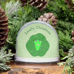 Smelly Christmas Brussels Sprout Custom Snowglobe
