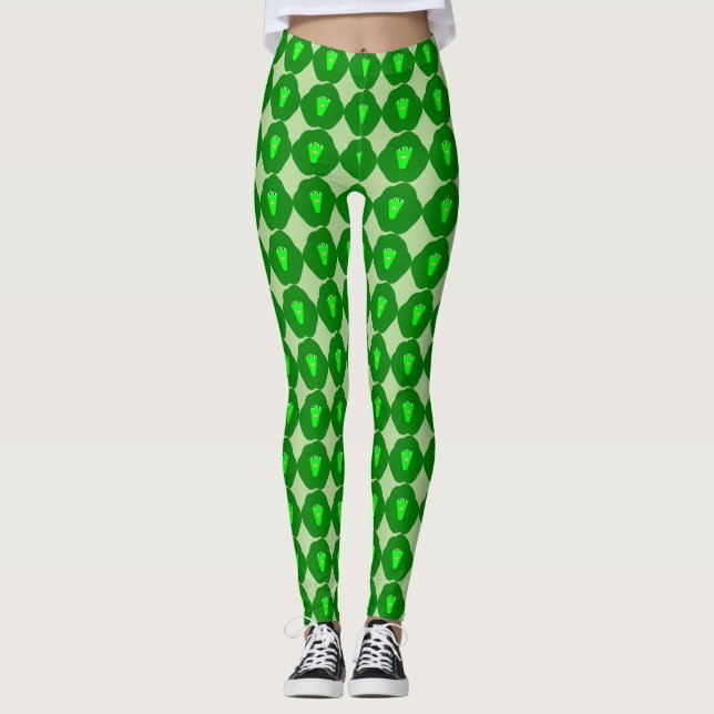 Smelly Christmas Brussels Sprout Leggings (Front)