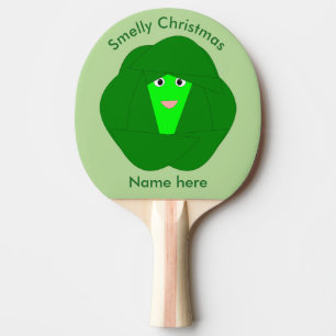 Smelly Christmas Brussels Sprout Ping Pong Paddle