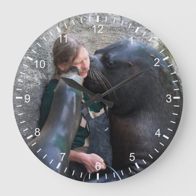 Smelly Wet Kisses Large Clock (Front)