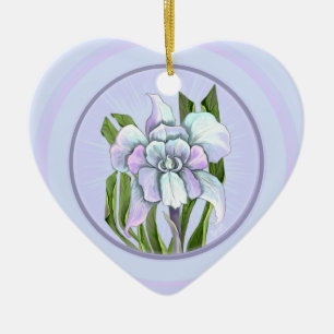Smeraldo flower Ceramic Ornament