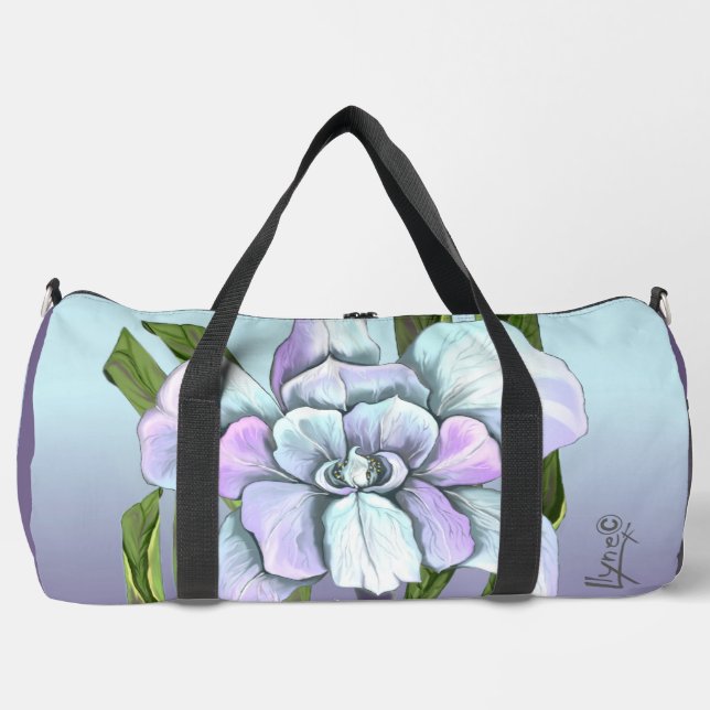 Smeraldo flower duffle bag (Front)