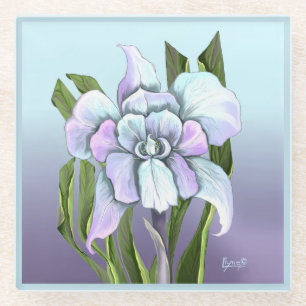 Smeraldo Flower Glass Coaster