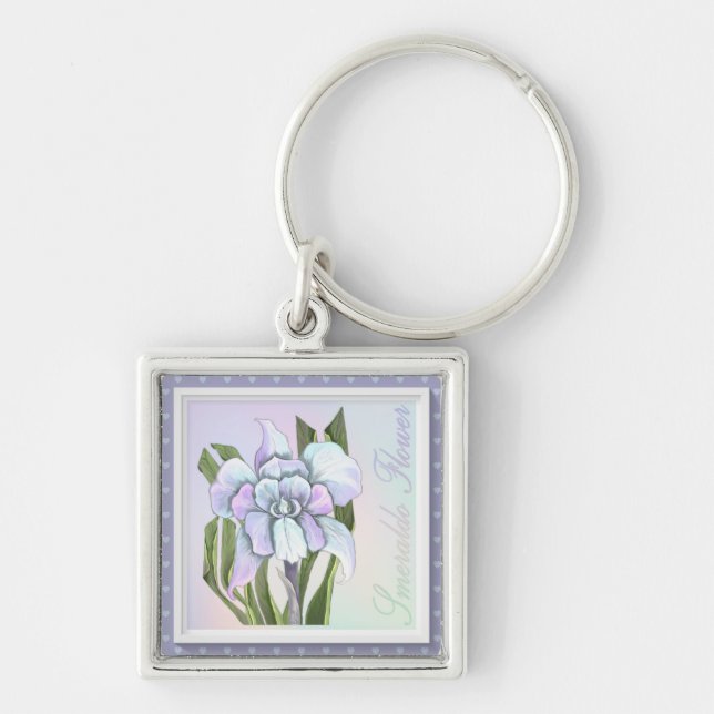 Smeraldo flower keyrings (Front)