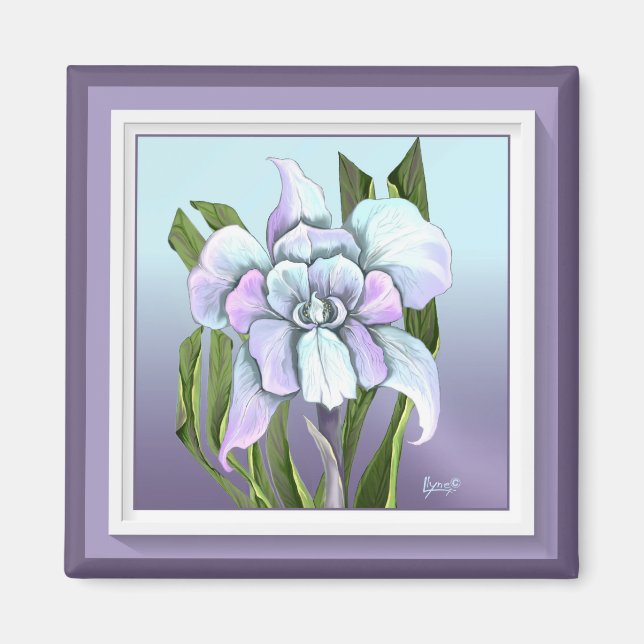 Smeraldo flower magnet (Front)