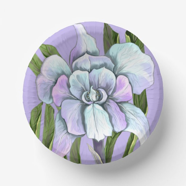 Smeraldo flower paper plate (Front)