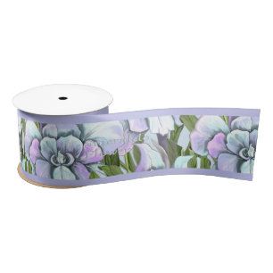 Smeraldo flower satin ribbon