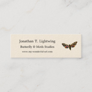 Smerinthus ocellata - Eyed Hawk-Moth Colour Image Mini Business Card