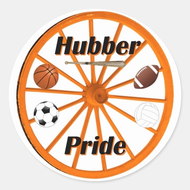 Smethport Hubbers Sports Supporter Stickers (Front)