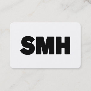 SMH   Text Slang Business Card