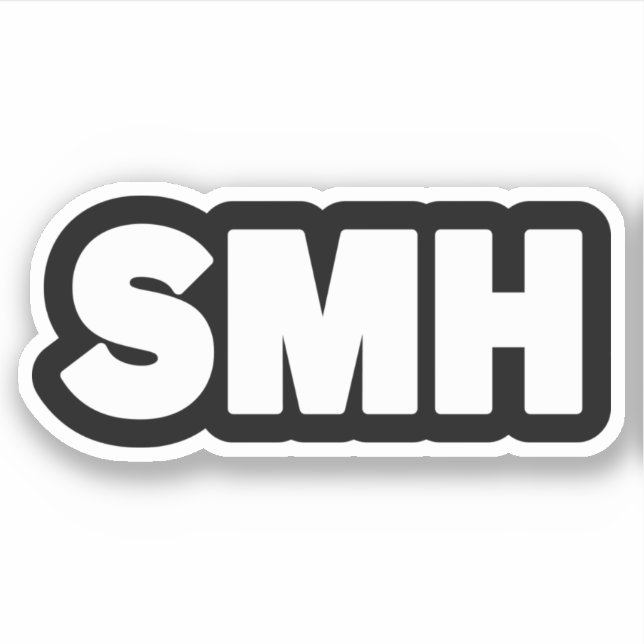 SMH | Text Slang Sticker (Front)