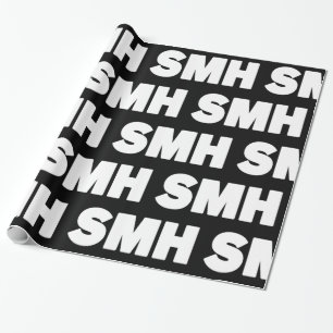 SMH Text Slang Wrapping Paper
