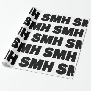 SMH Text Slang Wrapping Paper