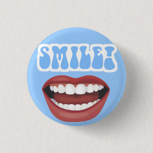 SMILE 3 CM ROUND BADGE