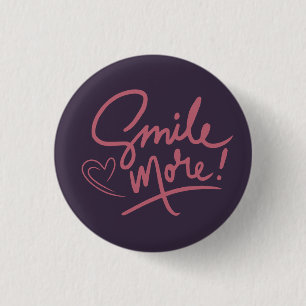 Smile 3 cm round badge