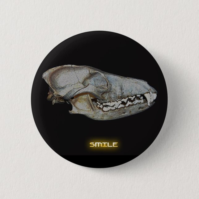 SMILE 6 CM ROUND BADGE (Front)