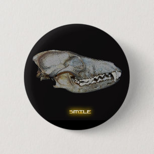 SMILE 6 CM ROUND BADGE