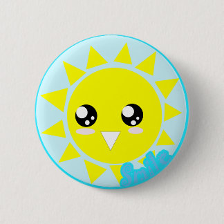 Smile 6 Cm Round Badge