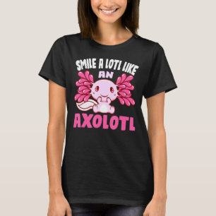 Smile Alotl Like An Axolotl Cute Axolotl Fish  Kid T-Shirt