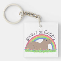 Smile and Be Cappy cute happy capybara