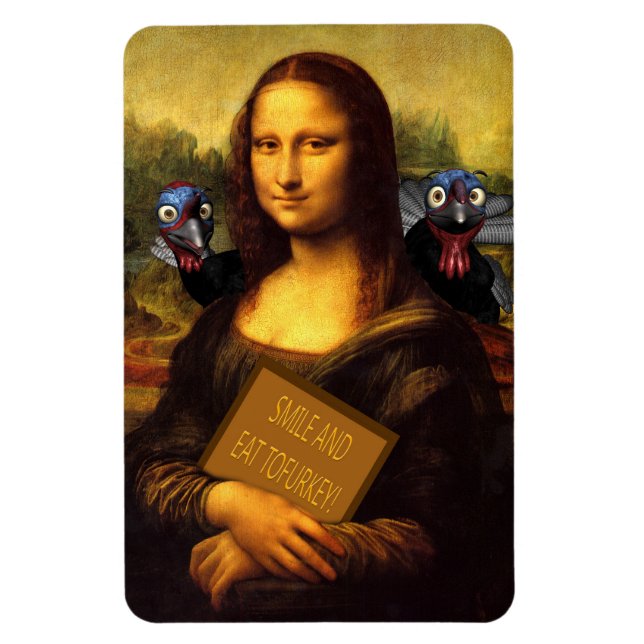 Smile And Eat Tofurkey Magnet (Vertical)