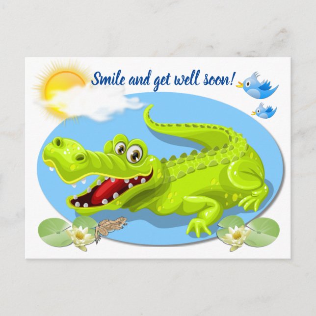 Smile and Get Well Soon! Postcard (Front)