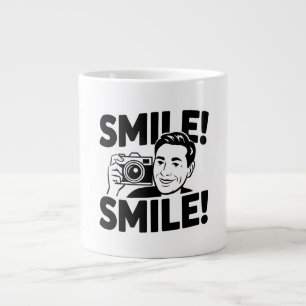"Smile and Snap: Capture the Moment Mug" Large Coffee Mug