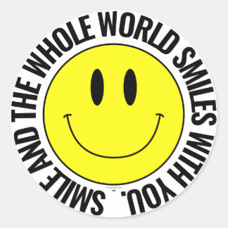 Smile And The Whole World Smiles... Smilie Sticker