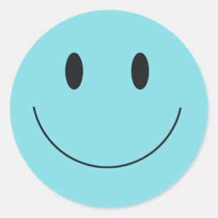 Smile Aufkleber Classic Round Sticker