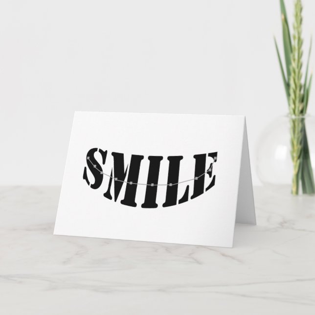 Smile Braces Greeting Card (Front)