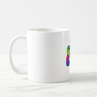 Smile Bright with Retro Funky Life Typography Coffee Mug