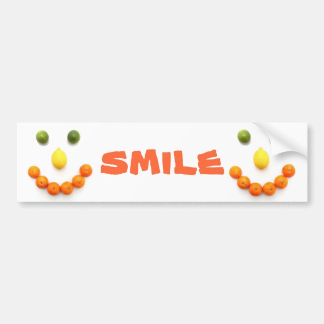 Smile bumper sticker (Front)