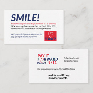 Smile Cards from Pay it Forward 9/11