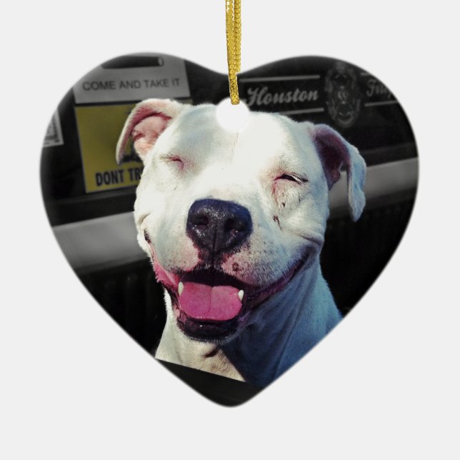 Smile Ceramic Ornament (Front)