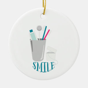 Smile Ceramic Ornament