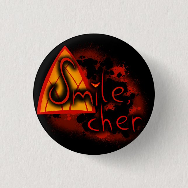 Smile, Cher :) 3 Cm Round Badge (Front)