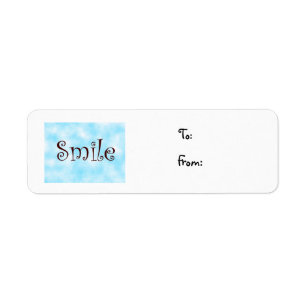 Smile-christmas label return address label